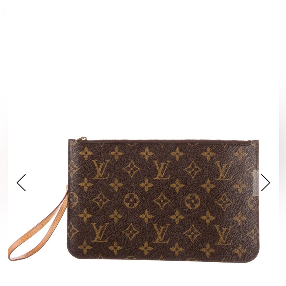 Louis Vuitton Brown and Gold Monogram Clutch.in perfect condition.